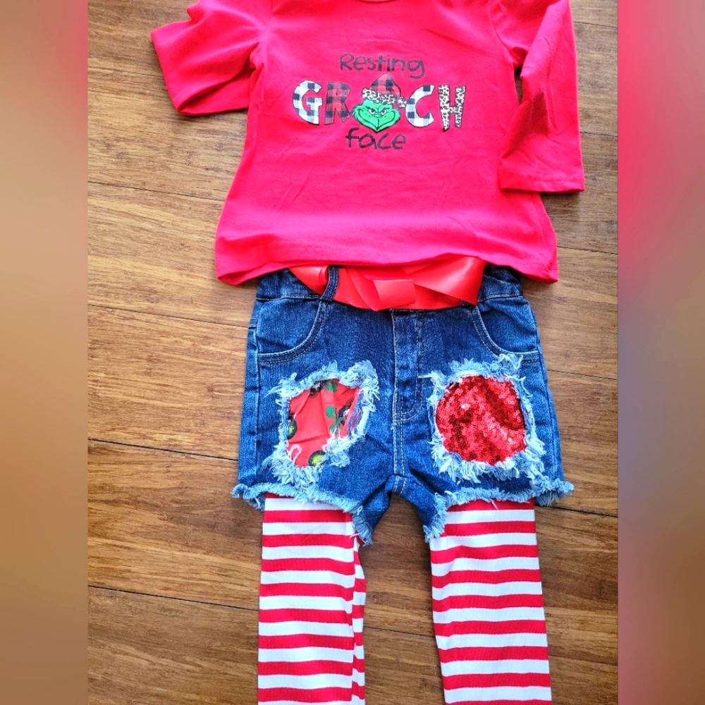 Grinch 3 piece outfit